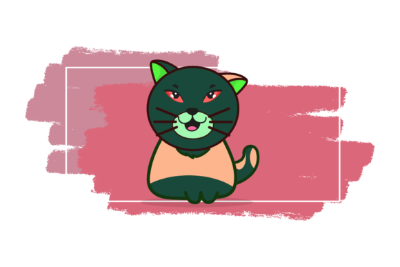 Cat Character Animal Brush Background