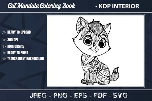 Cat Mandala Coloring Book for Adults