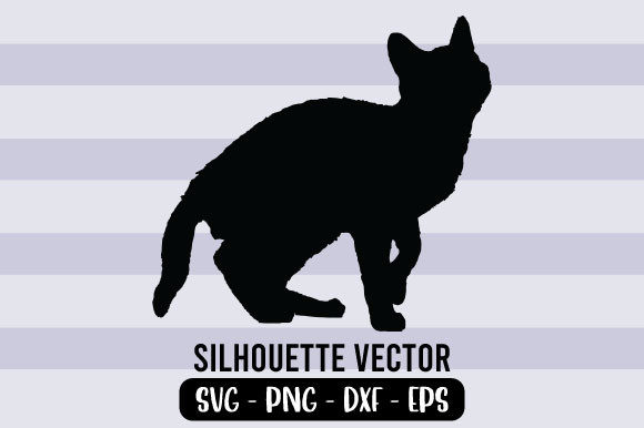 Cat Silhouette Vector 5 Review for Embroidery Projects