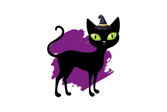 Hand Drawn Halloween Cat Review for Embroidery