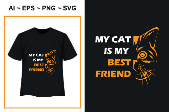 My Cat is My Best Friend T-Shirt Design Review